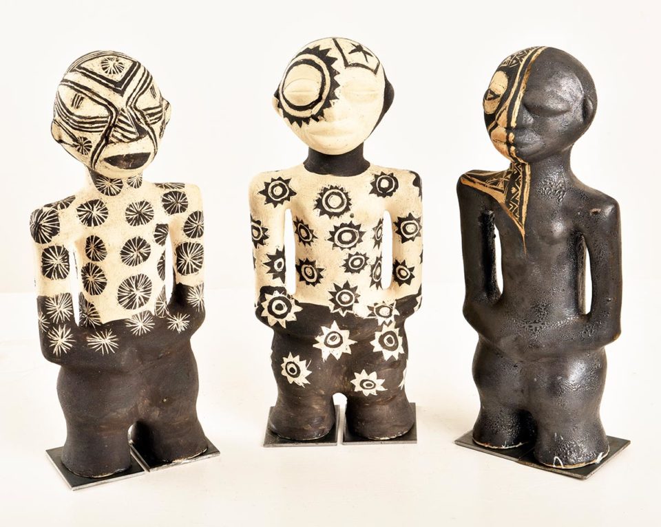 Lot 10 Laila Mukhtar Adam (front) at Art Auction East Africa 2018