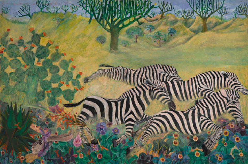 Lot 1 Ancent Soi (Kenyan, born 1937) Untitled, 1982, at the Art Auction East Africa 2019