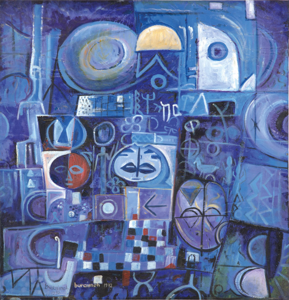 Lot 4 Jimoh Buraimoh (Nigerian, born 1943) Phases, 1972, at the Art Auction East Africa 2019