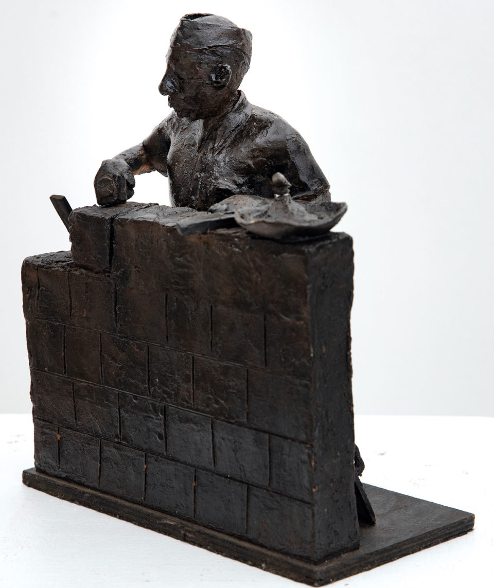 Lot 43 Edward Njenga (Kenyan, born 1922) Asian Stone Mason, undated, at Art Auction East Africa 2019