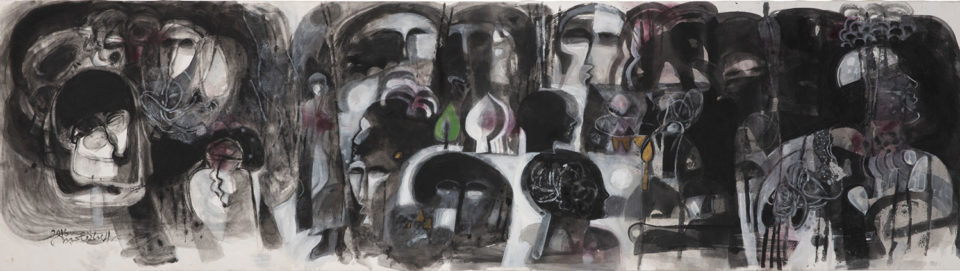 Lot 44 El Sadig Agena (Sudanese, born 1963) Untitled, 2016, at Art Auction East Africa 2019