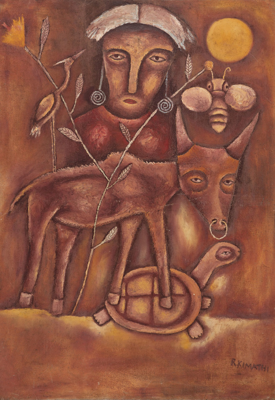 Lot 45 Richard Kimathi (Kenyan, born 1971) Untitled, circa 1999, at Art Auction East Africa 2019