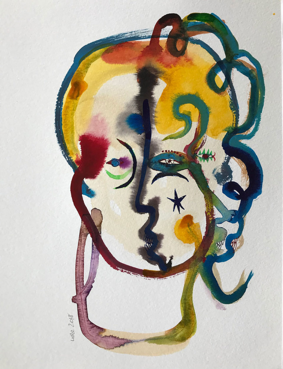 Lot 50 Wole Lagunju (Nigerian, born 1966) Freida, 2018, at Art Auction East Africa 2019