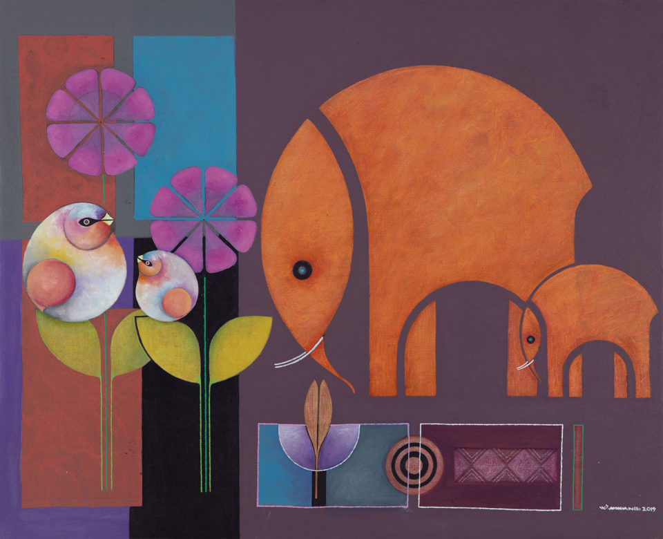 Lot 57 Wilson Mwangi (Kenyan, born 1976) One by One, 2019, at Art Auction East Africa 2019