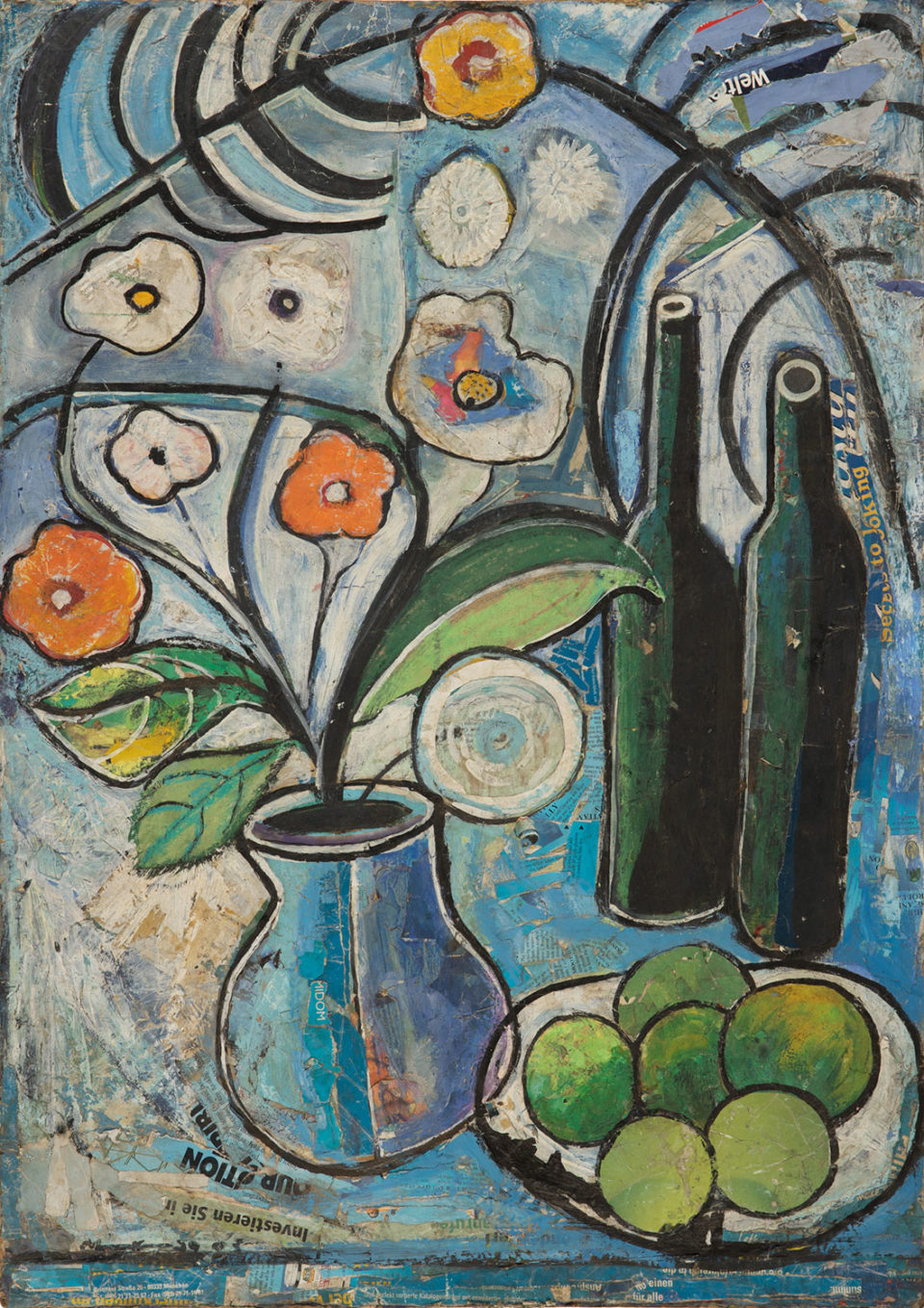 Lot 8 Geoffrey Mukasa (Ugandan, 1954–2009) Under Palm Leaf, circa 2003–05, at Art Auction East Africa 2019