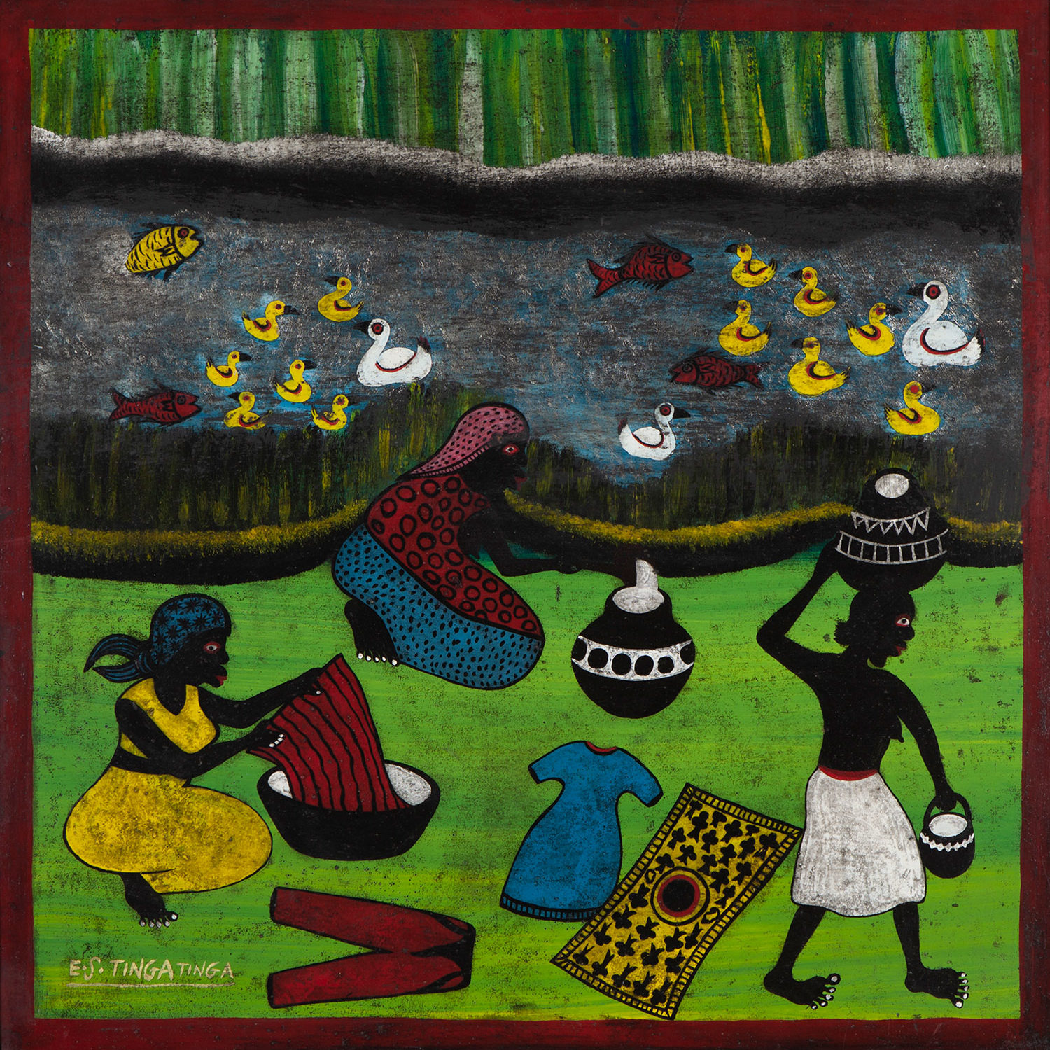 Art Auction East Africa 2020 Lot 31 E. S. Tingatinga