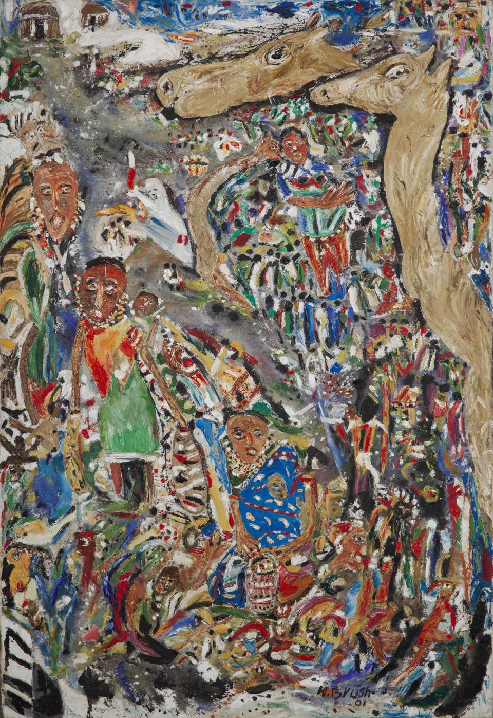 Art Auction East Africa 2022 Lot 24 Wanyu Brush